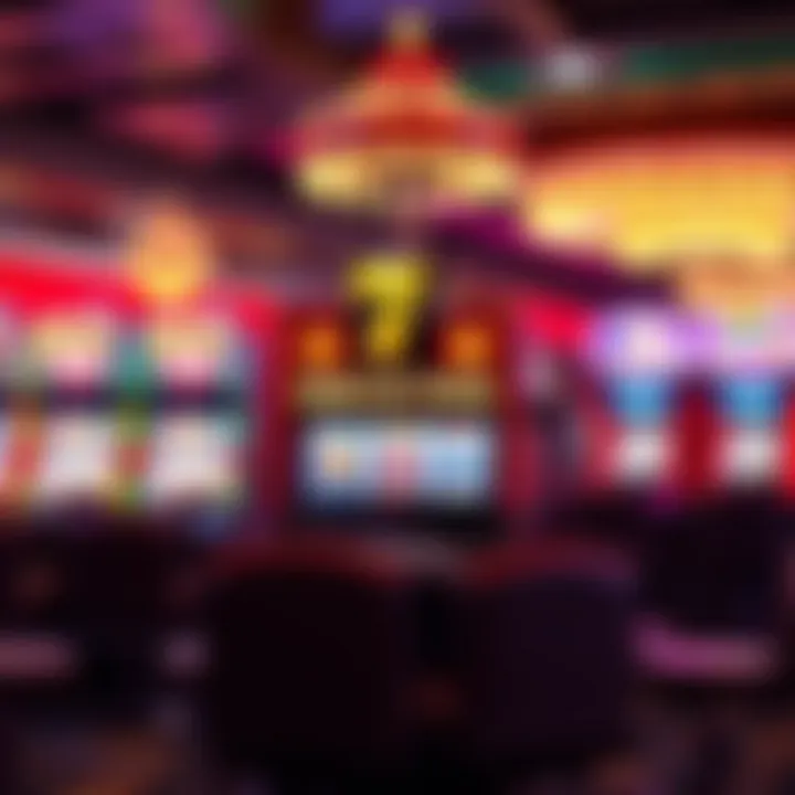 Vibrant Casino Atmosphere with Quick Hit Fever Slot Casino atmosphere featuring Quick Hit Fever Slot Machine