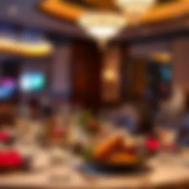 Luxury Dining Experience Elegant dining setup within the resort featuring gourmet cuisine