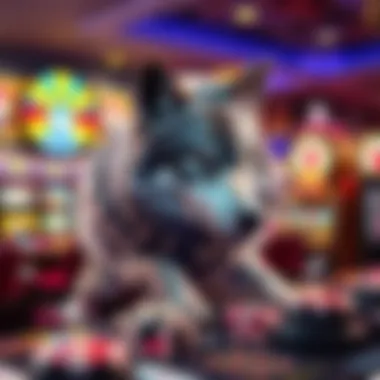 Silver Wolf in Online Casino Environment Visual representation of the Silver Wolf slot machine in an online casino setting.