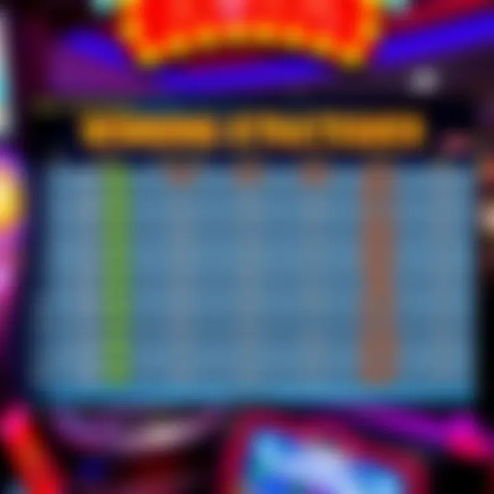 Winning Strategies for Silver Wolf Slot Chart demonstrating payout rates and winning strategies for the Silver Wolf slot.