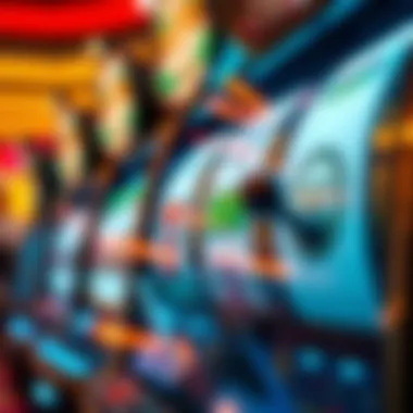 Diverse Gaming Options at Simba Casino Close-up of a slot machine symbolizing gaming diversity at Simba Casino