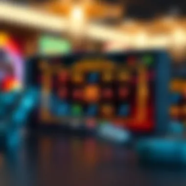 Slot Game Interface on Android A captivating slot game interface displayed on an Android device