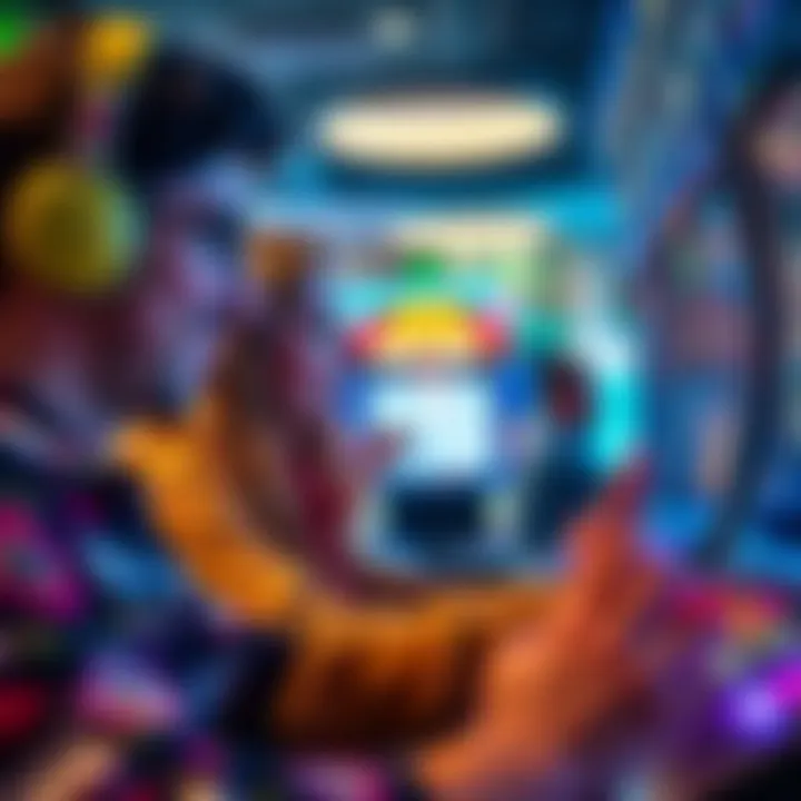 Engaging in Offline Slot Gaming A player enjoying an engaging slot game experience without internet