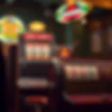 A vintage slot machine showcasing its classic design