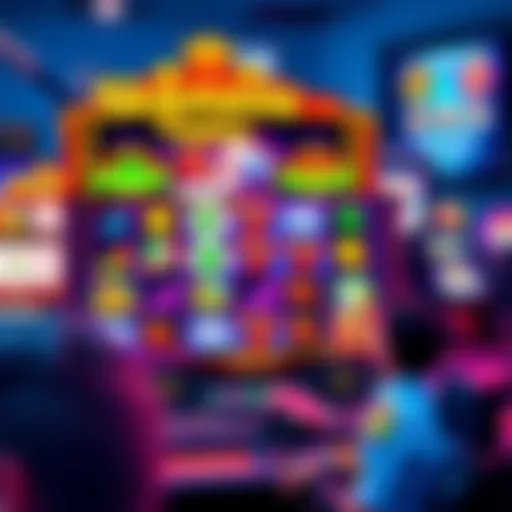 Vibrant Slotomania Gaming Features Vibrant Slotomania gaming interface showcasing various features