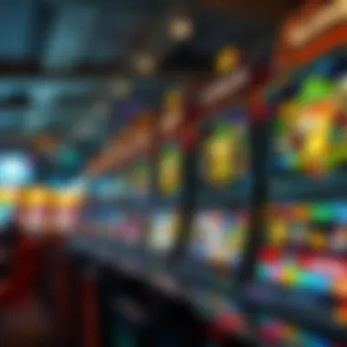 The Rise of Modern Slot Machines Modern slots with vibrant graphics and interactive features in a casino environment.