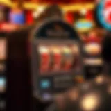 A vintage slot machine showcasing its classic design and charm.