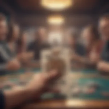 Celebration among friends after a friendly spades competition