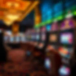 Elegant slot machine display at Speaking Rock Casino