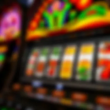 Winning Combination Display A close-up of a winning combination on a slot machine display