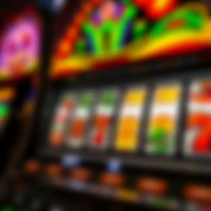 Winning Combination Display A close-up of a winning combination on a slot machine display