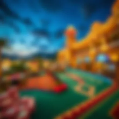 Luxury Casino Resort in Jamaica A panoramic view of a luxury casino resort in Jamaica showcasing its vibrant atmosphere.