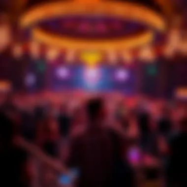 Crowd on the Dance Floor Crowd enjoying dance floor at MGM Grand