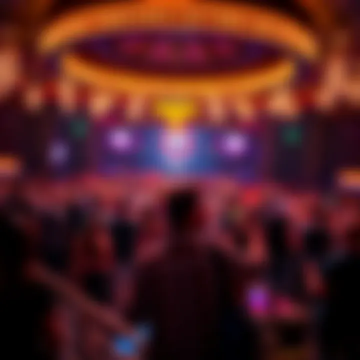 Crowd on the Dance Floor Crowd enjoying dance floor at MGM Grand