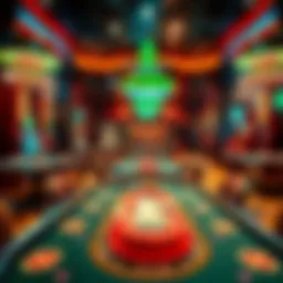 Interior view of Boomtown Poker Room showcasing tables and ambiance