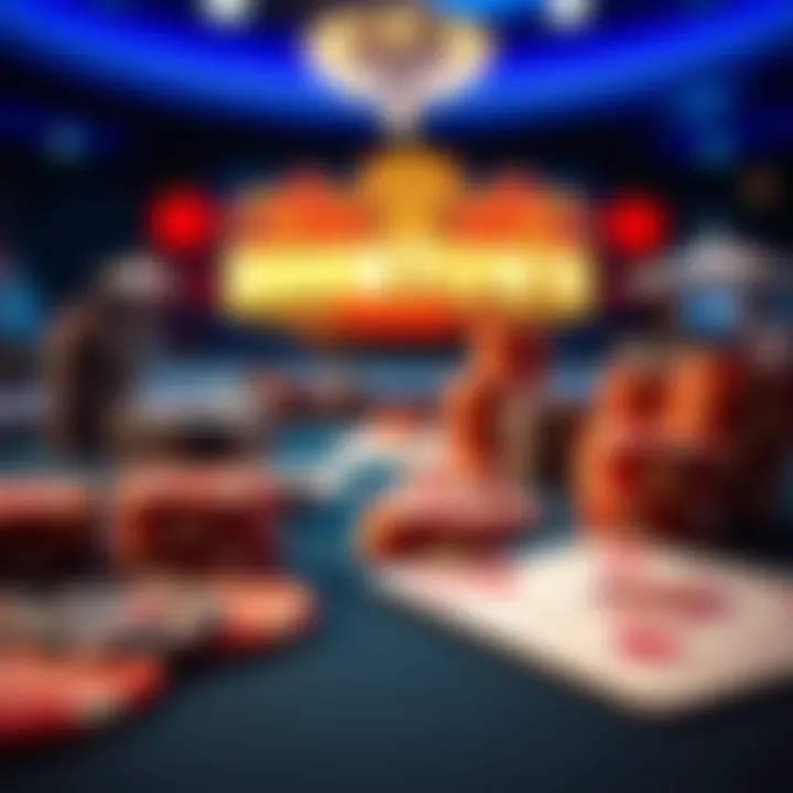 Essentials of the Poker Experience Close-up of poker chips and cards on a table