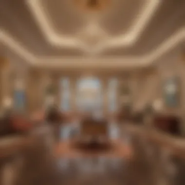 A Glimpse Inside Encore Boston's Opulent Atmosphere Luxurious interior of Encore Boston