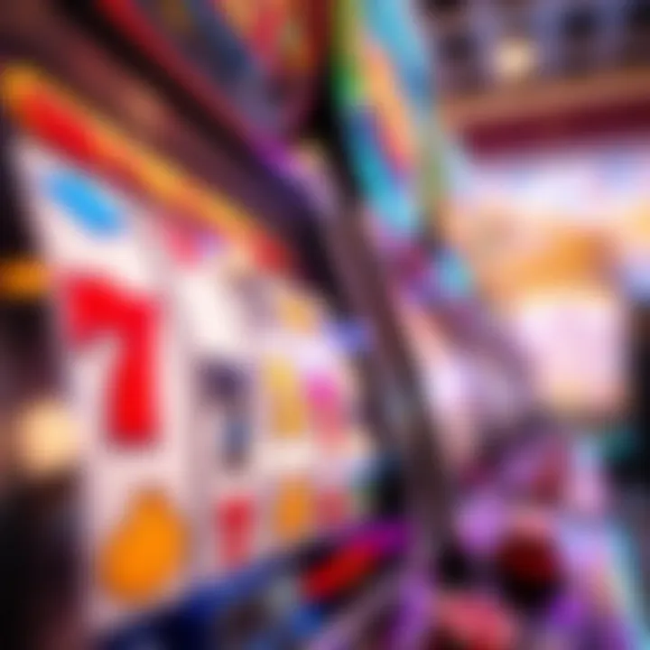 The Allure of Slot Machines Close-up of colorful slot machine reels in action