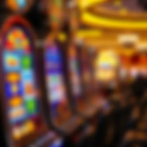 Vibrant casino slot machine display