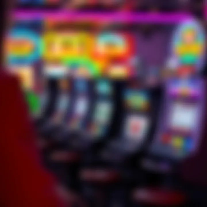 Diverse Virtual Slot Machines Colorful array of virtual slot machines
