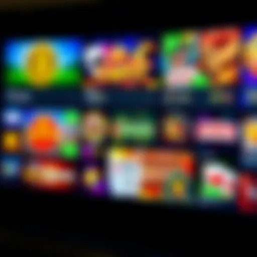 Diverse Gaming Options in New US Online Casinos A vibrant online casino interface showcasing a variety of games