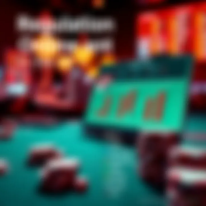 Regulation of Online Casinos in the US An infographic representing regulatory frameworks in online gambling