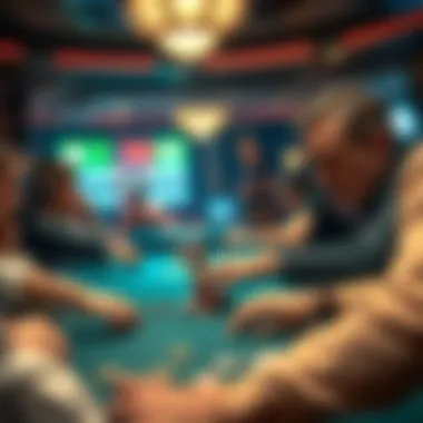 High-Stakes Poker Thrills Exciting moment captured during a high-stakes poker game