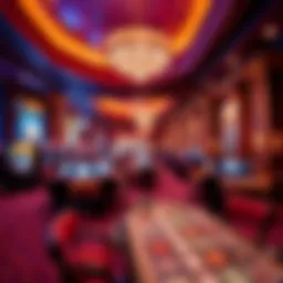 Luxurious gaming area with vibrant ambiance