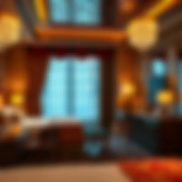 Luxurious decor in a renovated guest room