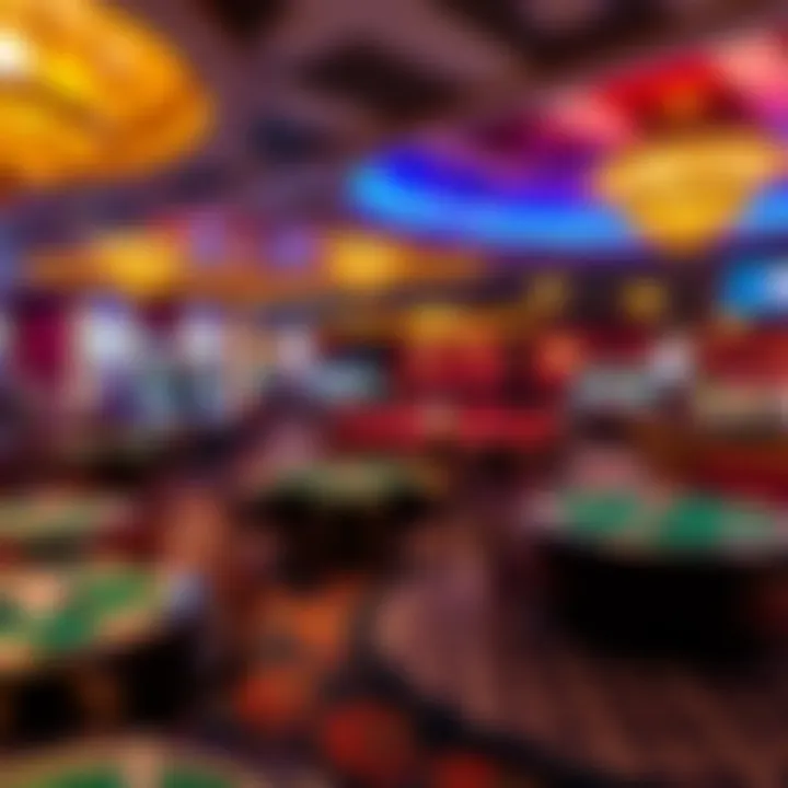 Overview of Casino Layout with Poker Area Highlighted Overview of the casino layout highlighting the poker area