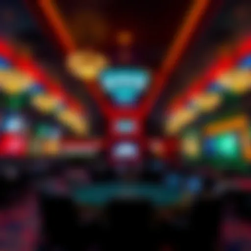 Vibrant Poker Room Atmosphere Interior view showcasing the vibrant atmosphere of the poker room