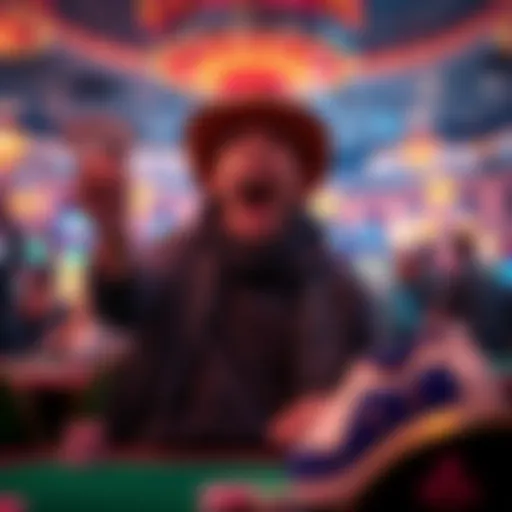 Excitement of a Wild Casino Atmosphere Vibrant casino environment showcasing excitement