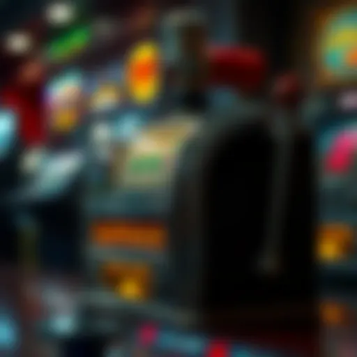 A vintage slot machine showcasing early design elements