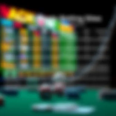 Feature Comparison Among Leading Sports Betting Sites Comparison chart of features offered by various sports betting platforms