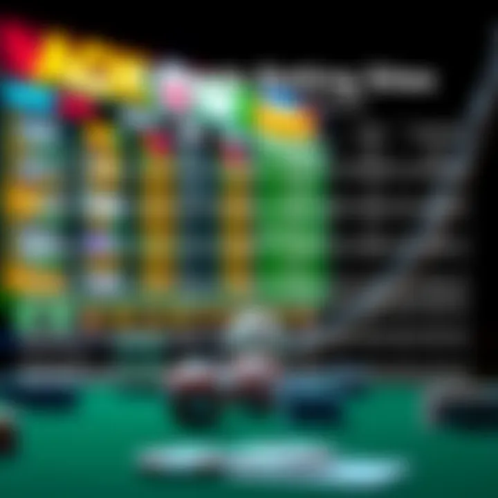 Feature Comparison Among Leading Sports Betting Sites Comparison chart of features offered by various sports betting platforms