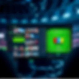 Dynamic sports betting interface showcasing various sports events