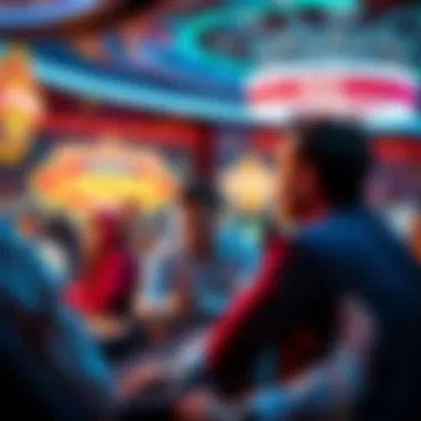 Dynamic gaming atmosphere showcasing players engaged in the Trio game