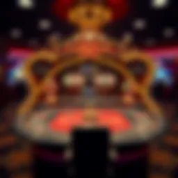 Intricate setup of the Vegas Casino Trio game revealing its unique layout