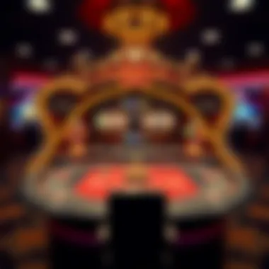 Intricate setup of the Vegas Casino Trio game revealing its unique layout