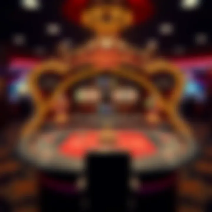 Intricate setup of the Vegas Casino Trio game revealing its unique layout