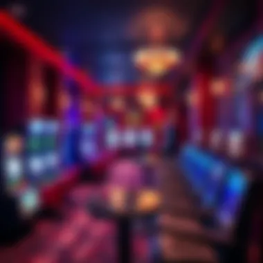 Cozy and inviting video poker lounge