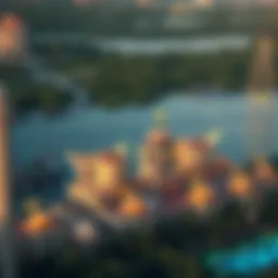 Aerial view of Win Star Resort showcasing its grandeur