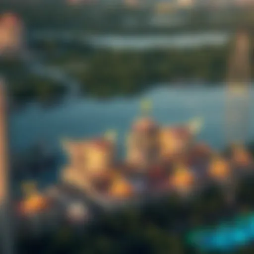 Aerial view of Win Star Resort showcasing its grandeur