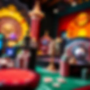 Diverse Selection of Casino Games Colorful representation of various casino games