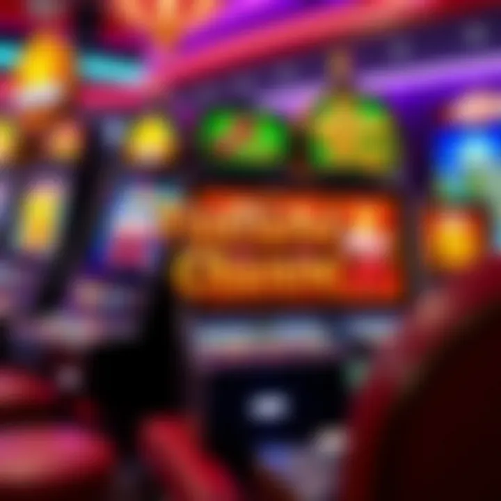 Depiction of various bonus features available in the Fortune Charm slot machine