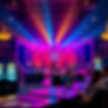 Dynamic Live Entertainment Live entertainment stage with a captivating performance at Gun Lake Casino