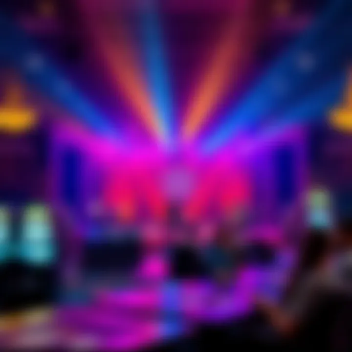 Dynamic Live Entertainment Live entertainment stage with a captivating performance at Gun Lake Casino