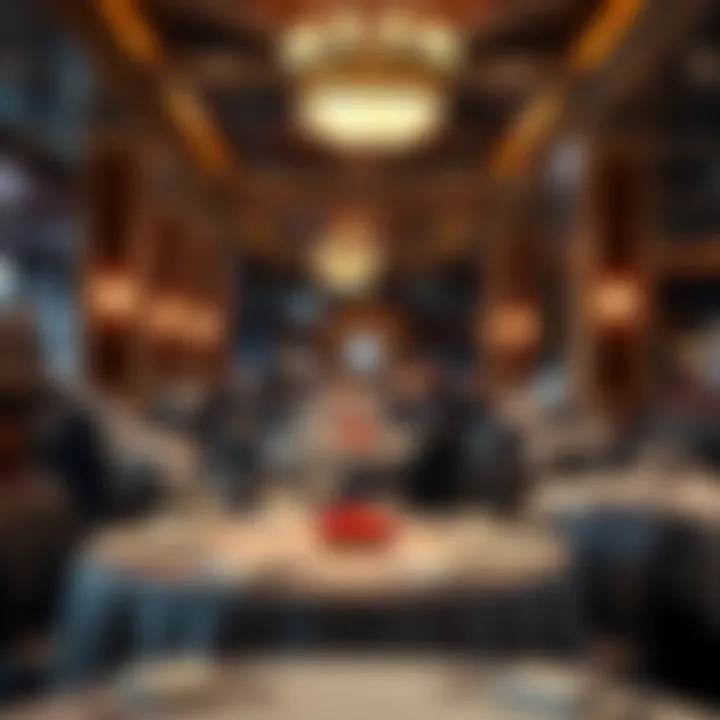 Gourmet Dining Experience Luxurious dining area within Gun Lake Casino offering a diverse menu