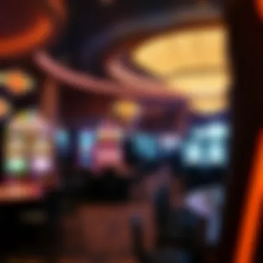Interior gaming floor at Hard Rock Casino featuring diverse slot machines and gaming tables
