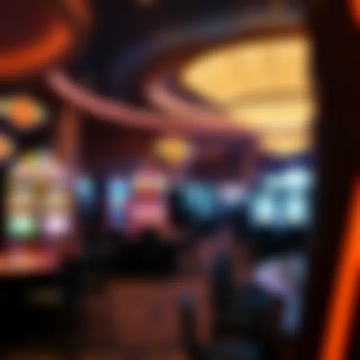 Interior gaming floor at Hard Rock Casino featuring diverse slot machines and gaming tables